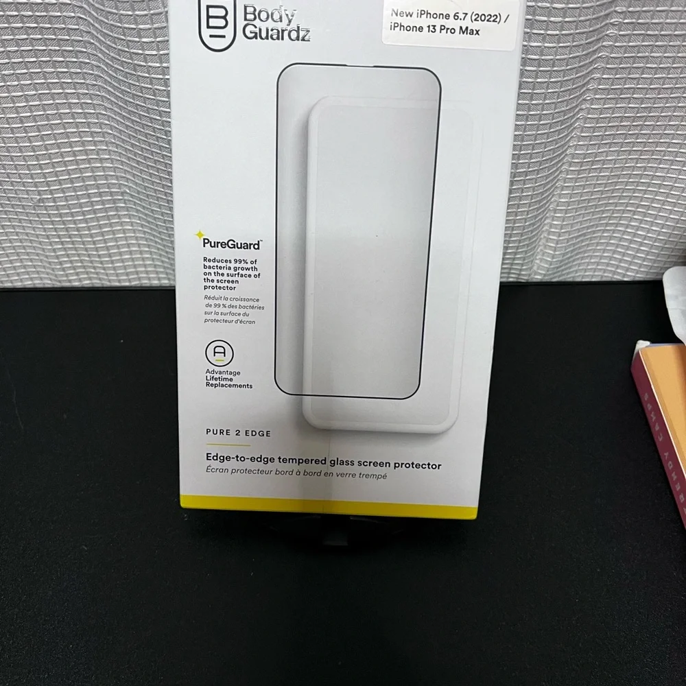 White Screen Protector for Smartphones with Minimalist Design